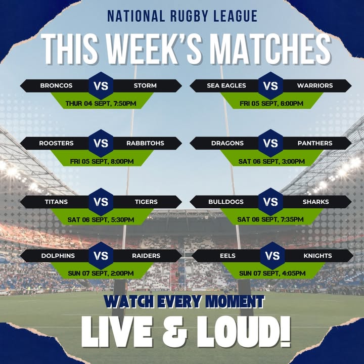 Featured image for “Live NRL Action at TBCC: Don’t Miss a Minute of Footy This Week”