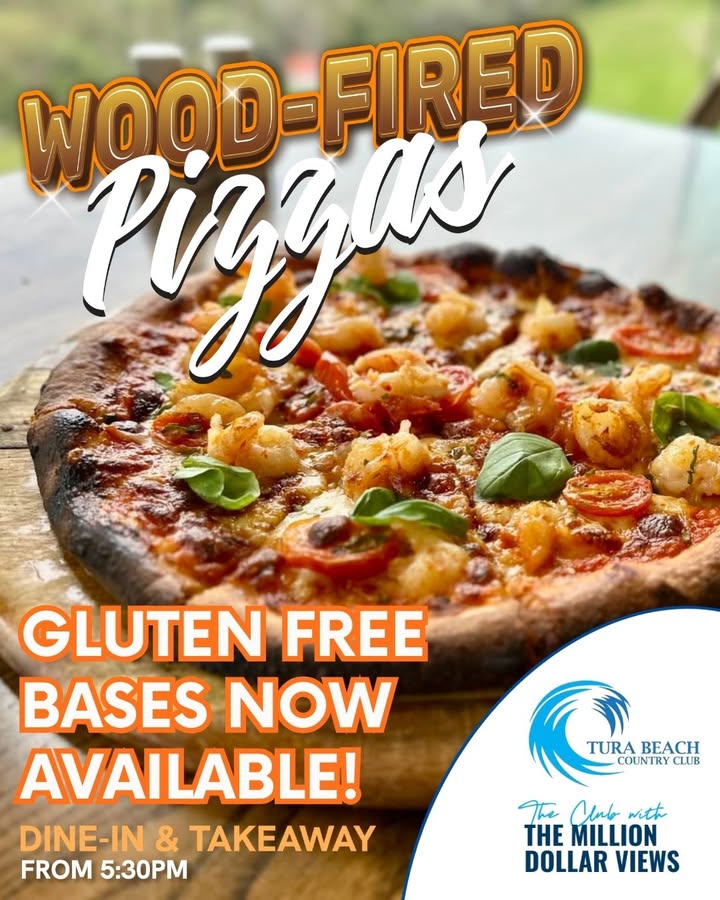Featured image for “Fresh Woodfired Pizzas at Tura Beach Country Club”