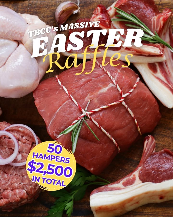 Featured image for “TBCC Massive Easter Raffle – Wednesday 1st April”