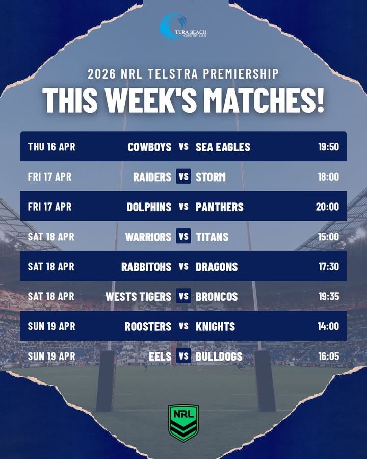 Featured image for “NRL Action This Week at Tura Beach Country Club”