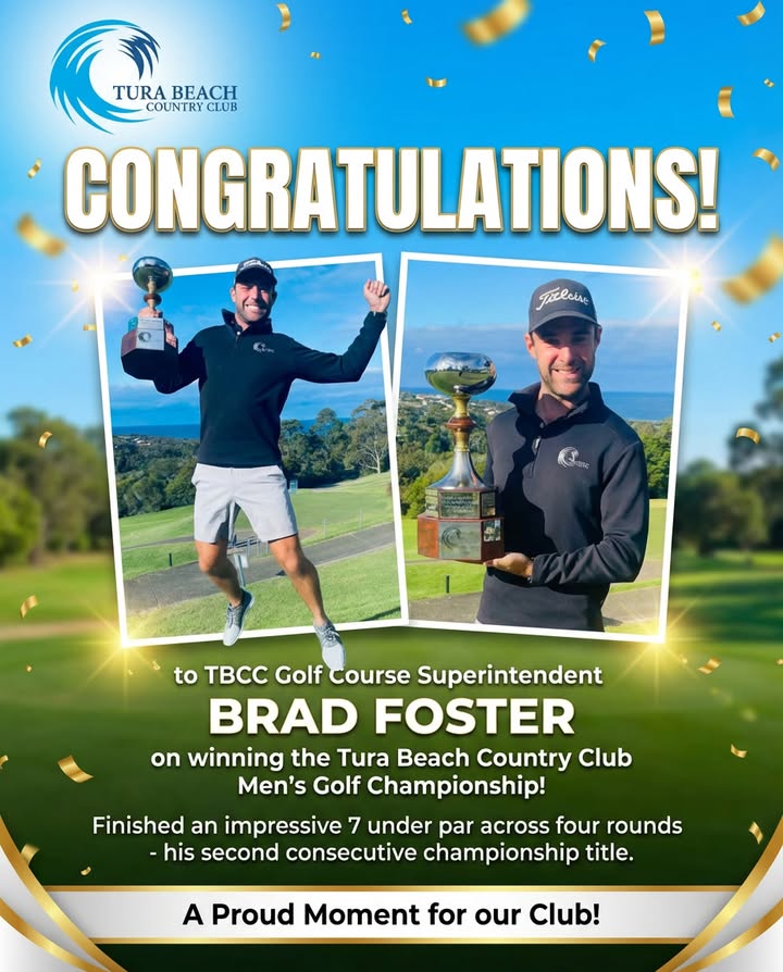 Featured image for “Brad Foster Wins Men’s Golf Championship at Tura Beach Country Club”