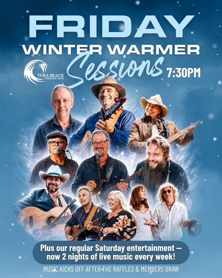 Featured image for “Friday Winter Warmer Live Music Sessions at Tura Beach Country Club”