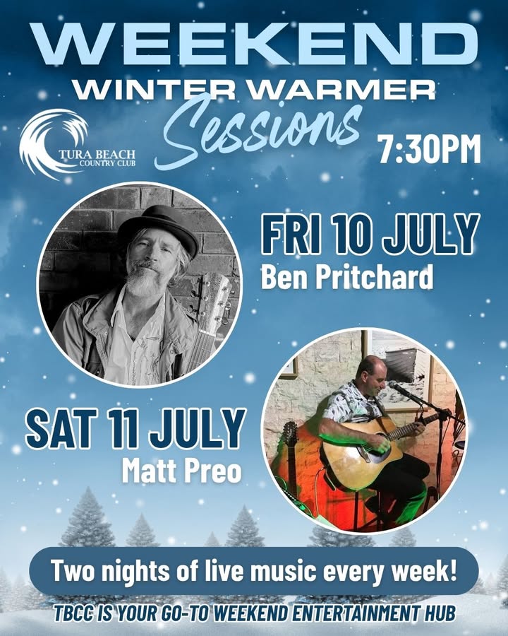 Featured image for “Free Live Music This Weekend at Tura Beach Country Club”