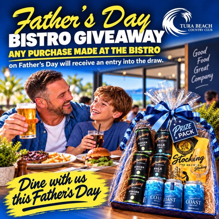Featured image for “Father’s Day Lunch & Dinner Specials at Tura Beach Country Club”